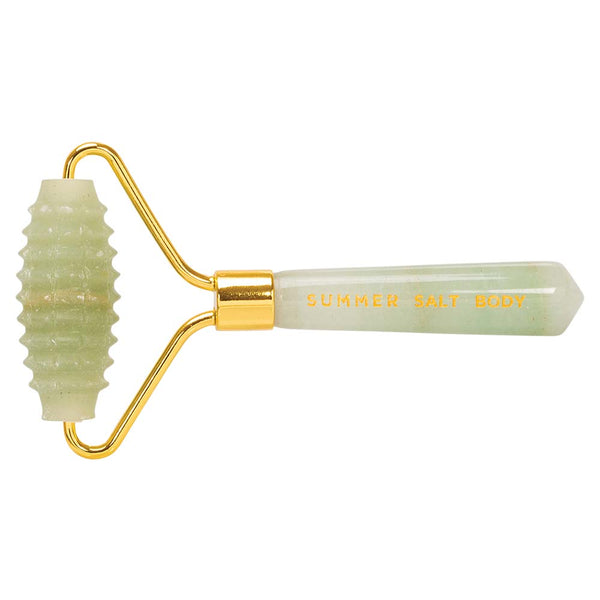 Summer Salt Body Spiky Crystal Facial Roller - Green Jade