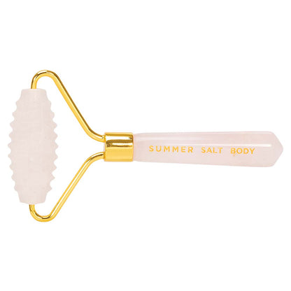 Summer Salt Body Spiky Crystal Facial Roller - Rose Quartz