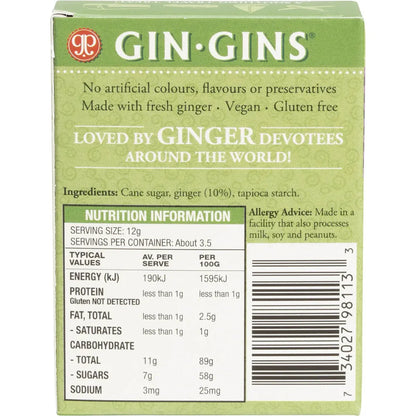 THE GINGER PEOPLE Gin Gins Ginger Candy Chewy Original 42g