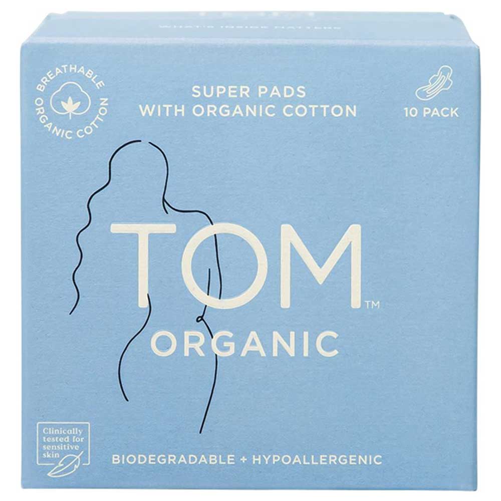 TOM Organic Super Pads - 10 Pack