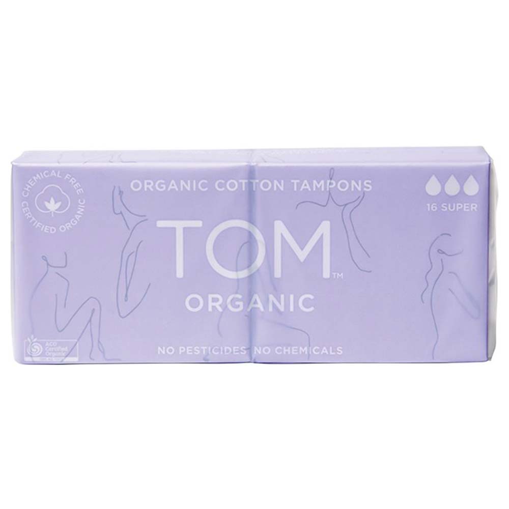 TOM Organic Tampons - Super - 16 Per Pack