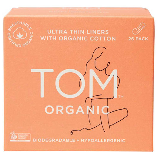 TOM Organic Ultra Thin Liners - 26 Pack