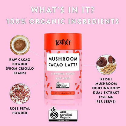 Teelixir Organic Mushroom Cacao Latte - 100g