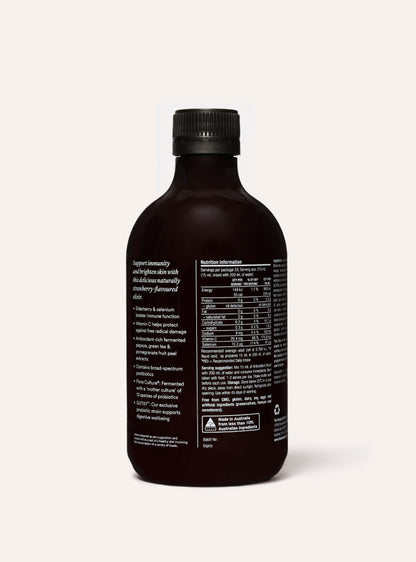The beauty chef antioxidant boost bottle with label on a white background