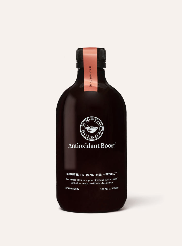 The Beauty Chef Antioxidant Boost bottle with a visible brand logo on a white background