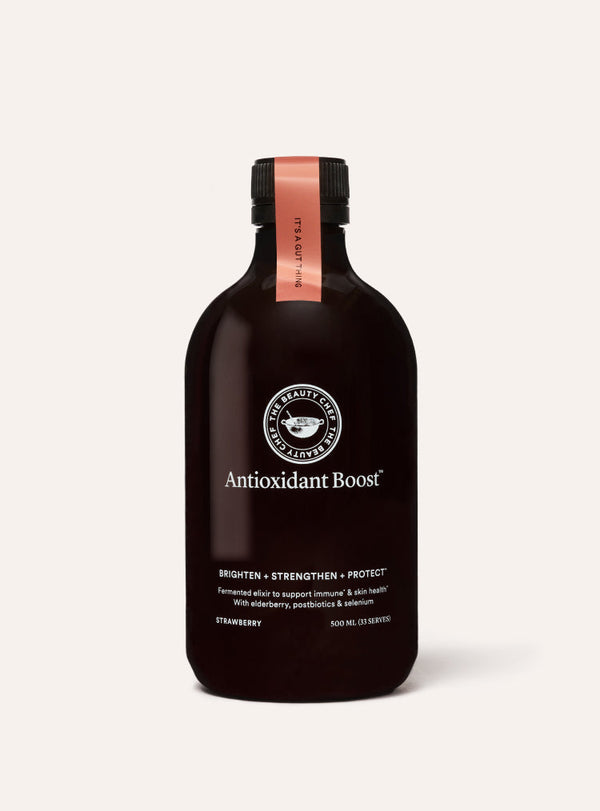 The Beauty Chef Antioxidant Boost bottle with a visible brand logo on a white background
