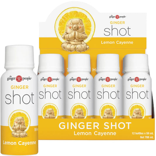 The Ginger People - Ginger Shot Lemon & Cayenne 12x59ml