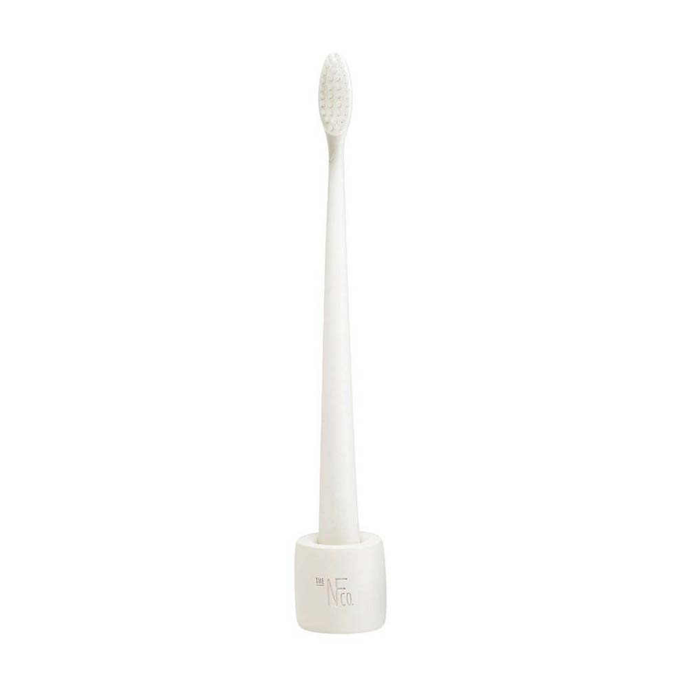 The Natural Family Co. Bio Brush & Stand - Ivory Desert