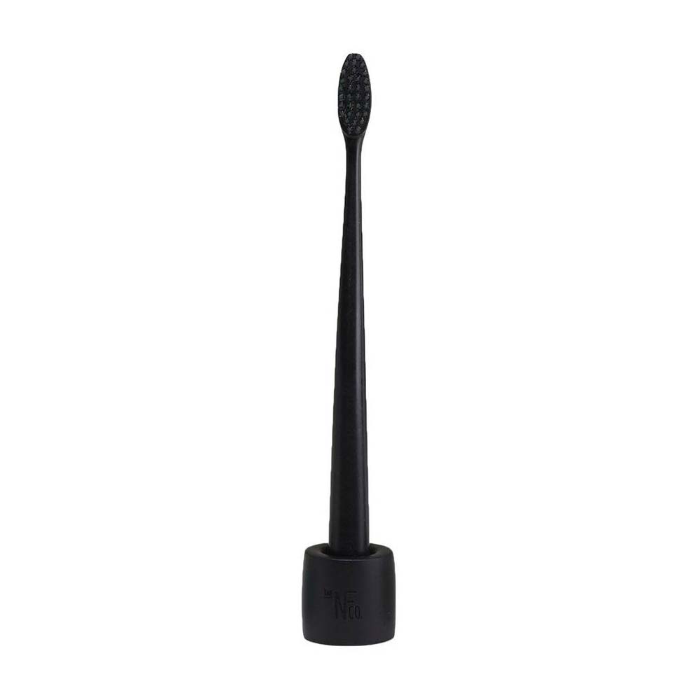 The Natural Family Co. Bio Brush & Stand - Pirate Black