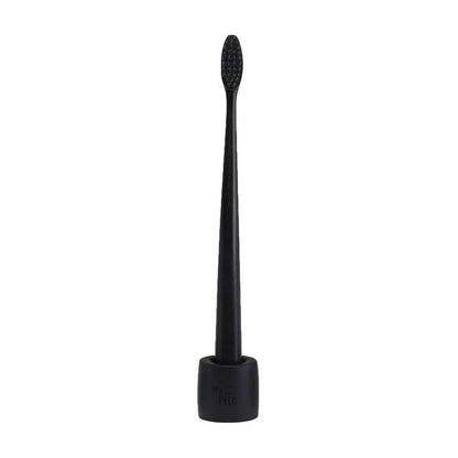 The Natural Family Co. Bio Brush & Stand - Pirate Black