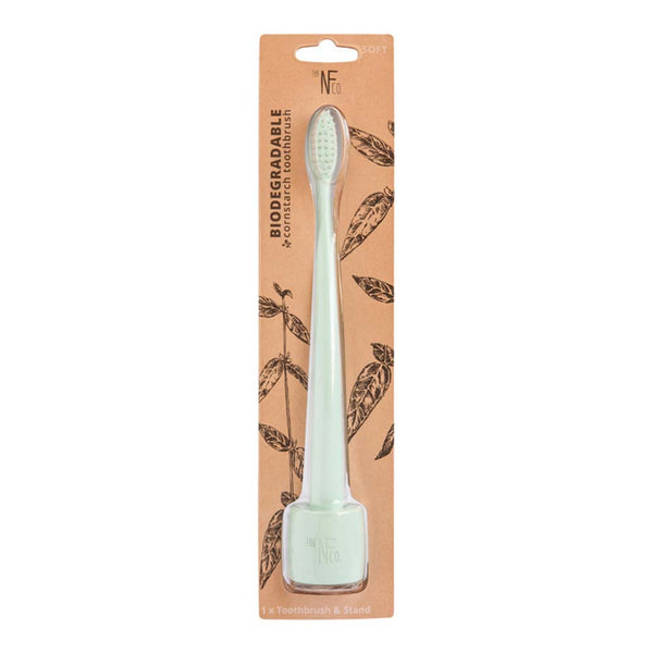 The Natural Family Co. Bio Brush & Stand - Rivermint