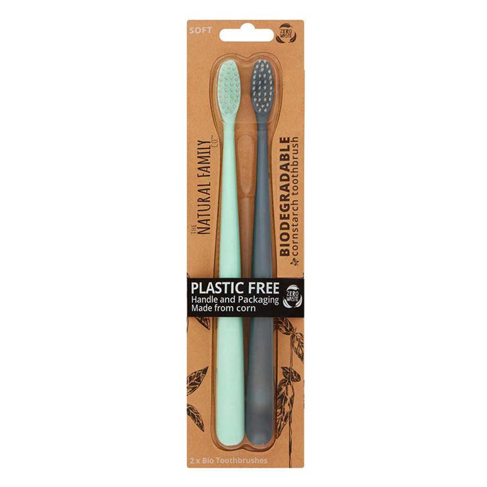 The Natural Family Co. Bio Brush Twin Pack - Rivermint & Monsoon Mist