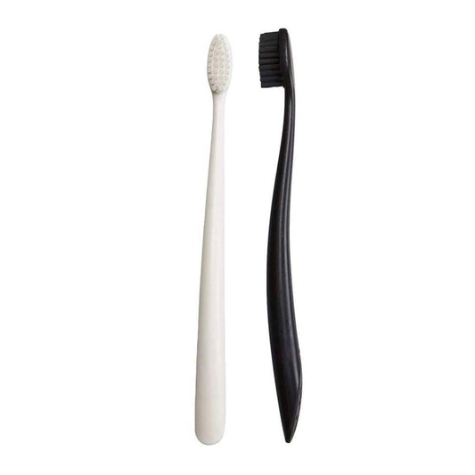 The Natural Family Co. Bio Brush Twin Pack - Pirate Black & Ivory Desert