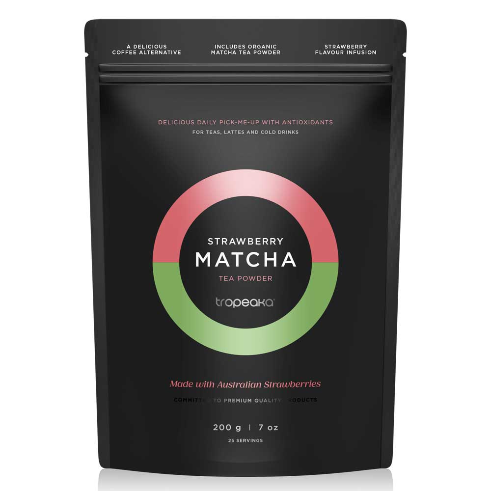 Tropeaka Strawberry Matcha Tea Powder - 200g - L'Organic