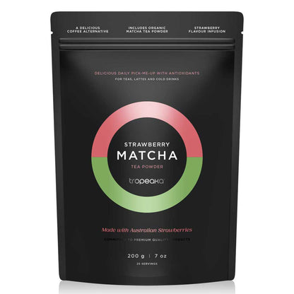 Tropeaka Strawberry Matcha Tea Powder - 200g - L'Organic