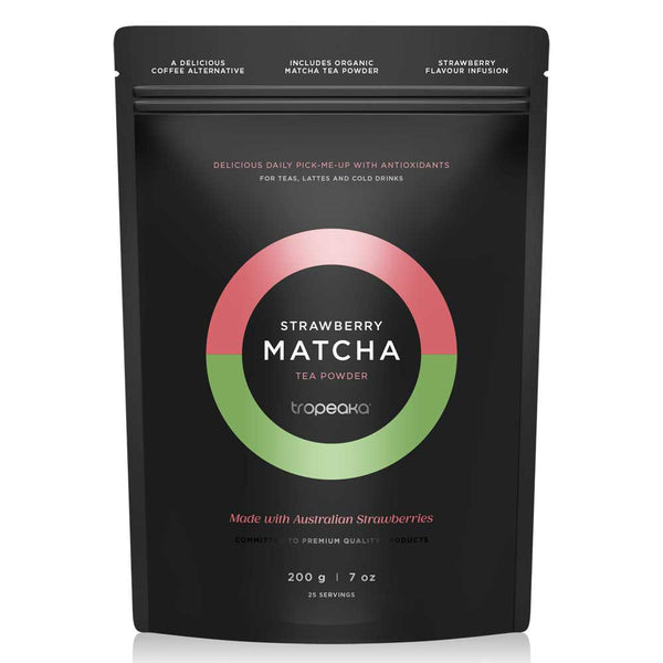 Tropeaka Strawberry Matcha Tea Powder - 200g - L'Organic