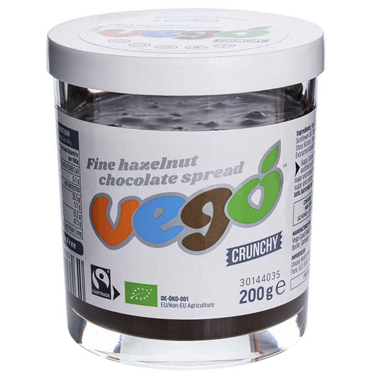 Vego Hazelnut Chocolate Spread Crunchy - 350g - L'Organic