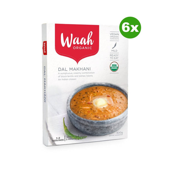 Waah Organic Indian Meal Dal Makhani 300g x 6 BULK - L'Organic