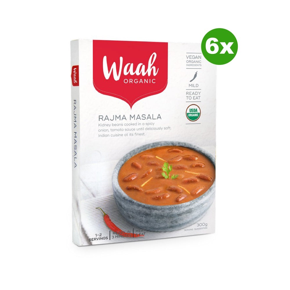 Waah Organic Indian Meal Rajma Masala 300g x 6 BULK - L'Organic