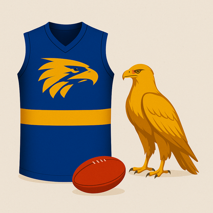 Soapmaid Footy Bath Bomb (Blue & Yellow) - West Coast Eagles - 1 Pack