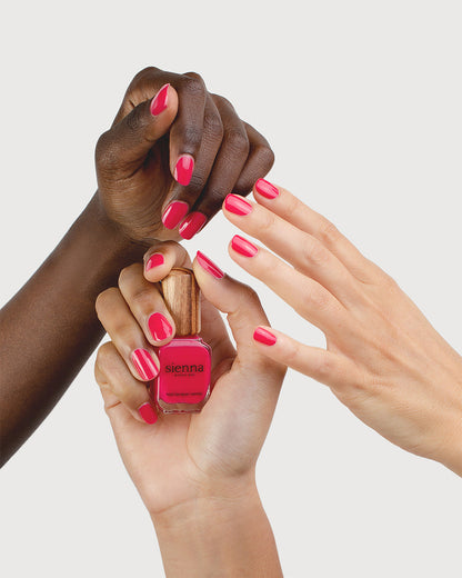 Sienna Nail Polish Wonder - Bold Fuchsia Petal Pink - 10ml