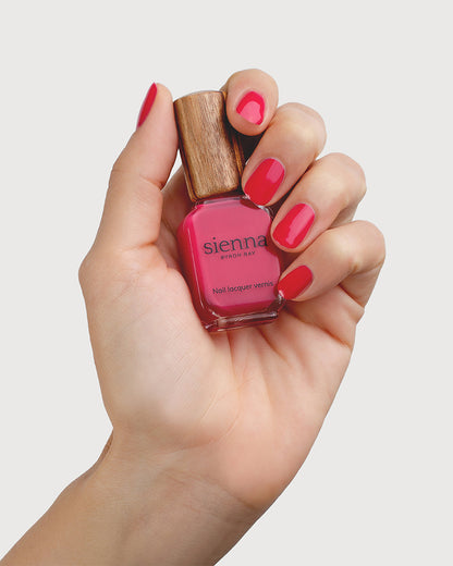 Sienna Nail Polish Wonder - Bold Fuchsia Petal Pink - 10ml