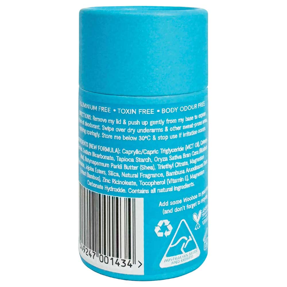 Woohoo All Natural Deodorant & Anti - Chafe Stick - Surf - 60g - L'Organic