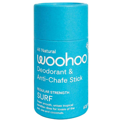 Woohoo All Natural Deodorant & Anti - Chafe Stick - Surf - 60g - L'Organic