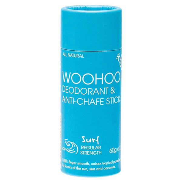 Woohoo All Natural Deodorant & Anti-Chafe Stick - Surf - 60g