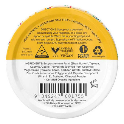 Woohoo All Natural Deodorant Paste Tin - Mellow - 60g - L'Organic