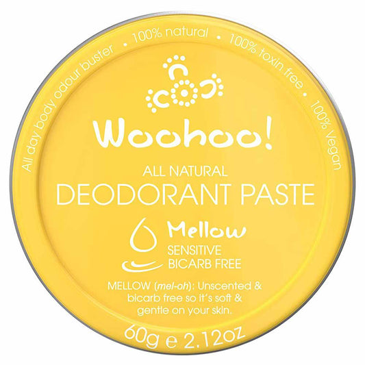 Woohoo All Natural Deodorant Paste Tin - Mellow - 60g