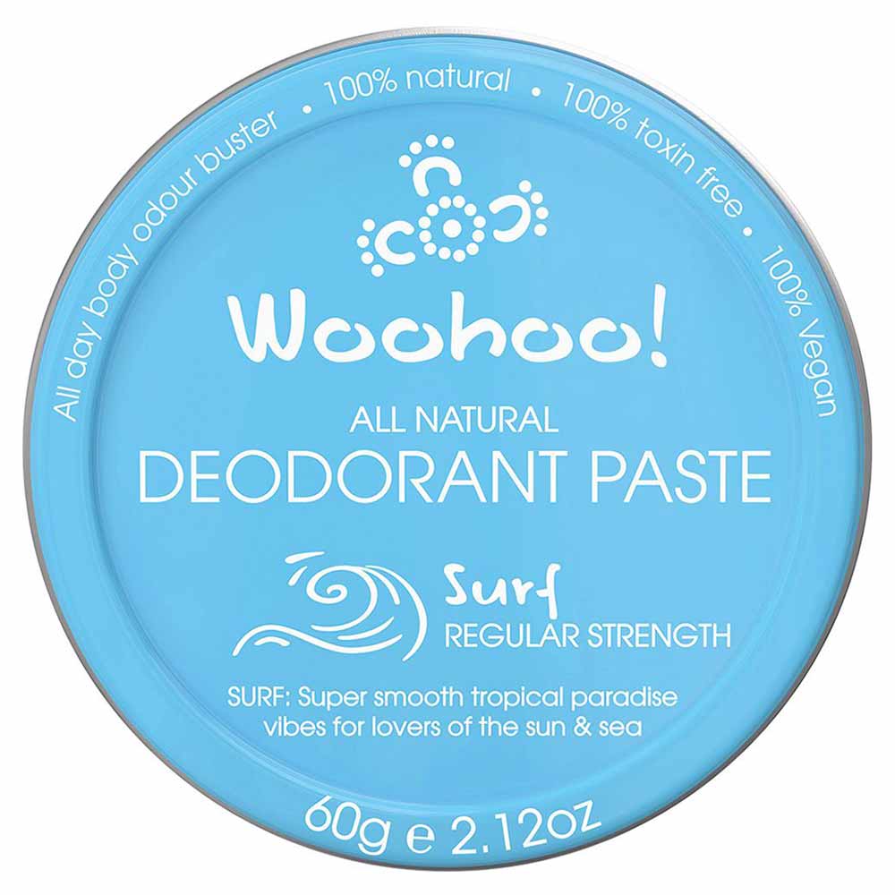 Woohoo All Natural Deodorant Paste Tin - Surf - 60g