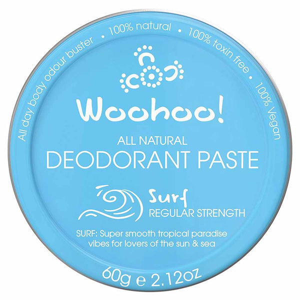 Woohoo All Natural Deodorant Paste Tin - Surf - 60g