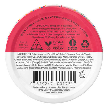 Woohoo All Natural Deodorant Paste Tin - Urban - 60g - L'Organic
