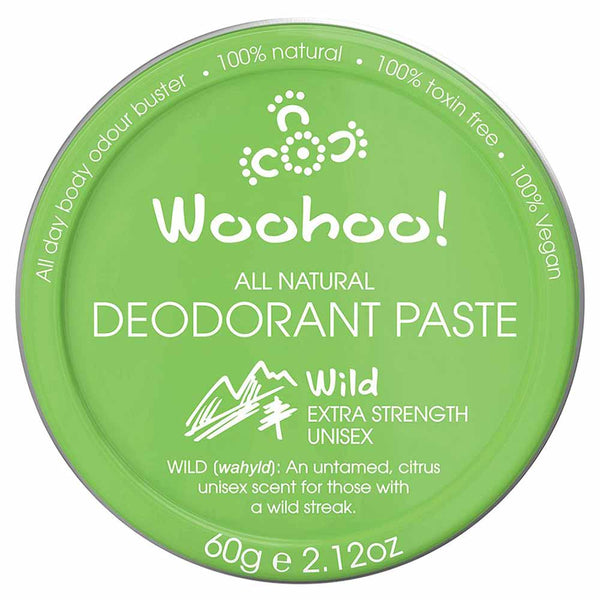 Woohoo All Natural Deodorant Paste Tin - Wild - 60g