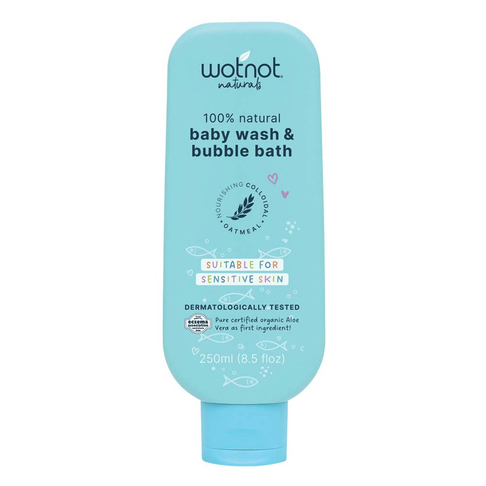 Wotnot 100% Natural Baby Wash and Bubble Bath - 250ml