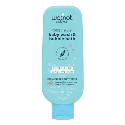 Wotnot 100% Natural Baby Wash and Bubble Bath - 250ml