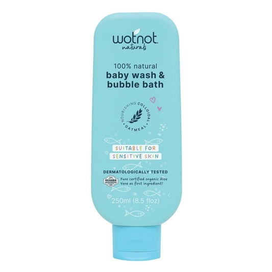 Wotnot 100% Natural Baby Wash and Bubble Bath - 250ml