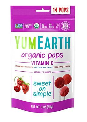 YUMEARTH Organic Lollipops Bags Vitamin C - 14 Pack - L'Organic