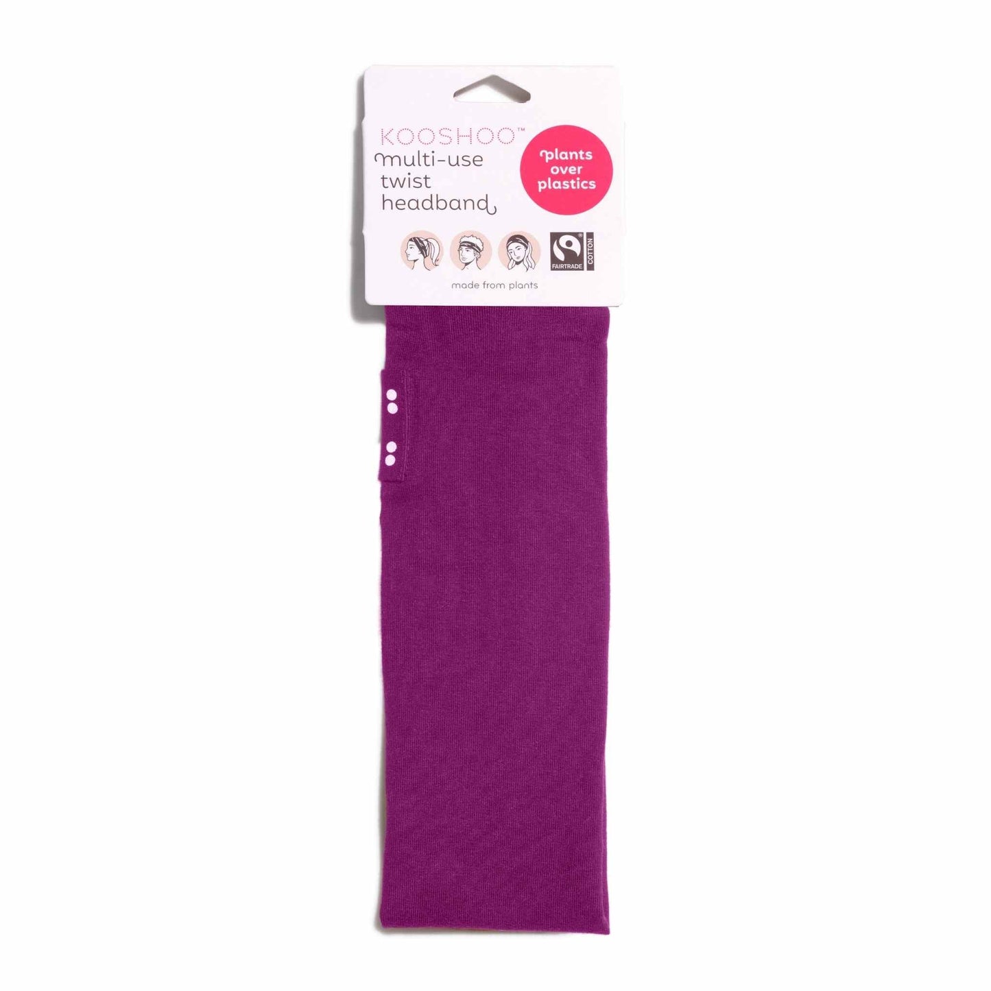 Kooshoo Organic Twist Headband - Wild Beet