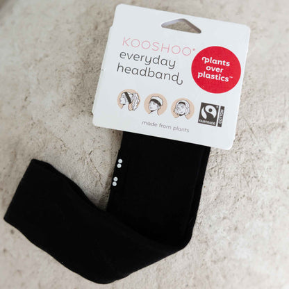Kooshoo Organic Everyday Headband - Black