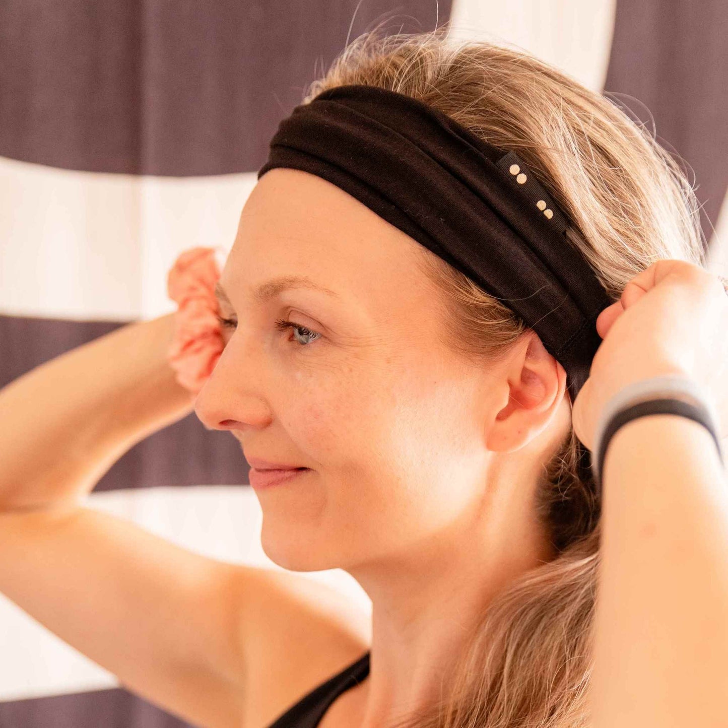 Kooshoo Organic Twist Headband - Jet Black