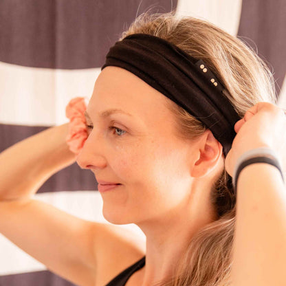 Kooshoo Organic Twist Headband - Jet Black