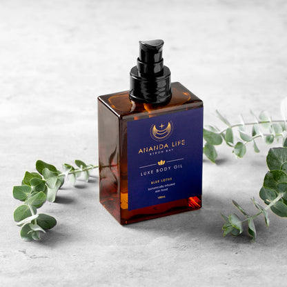 Blue lotus botanical body oil natural luxury body oil