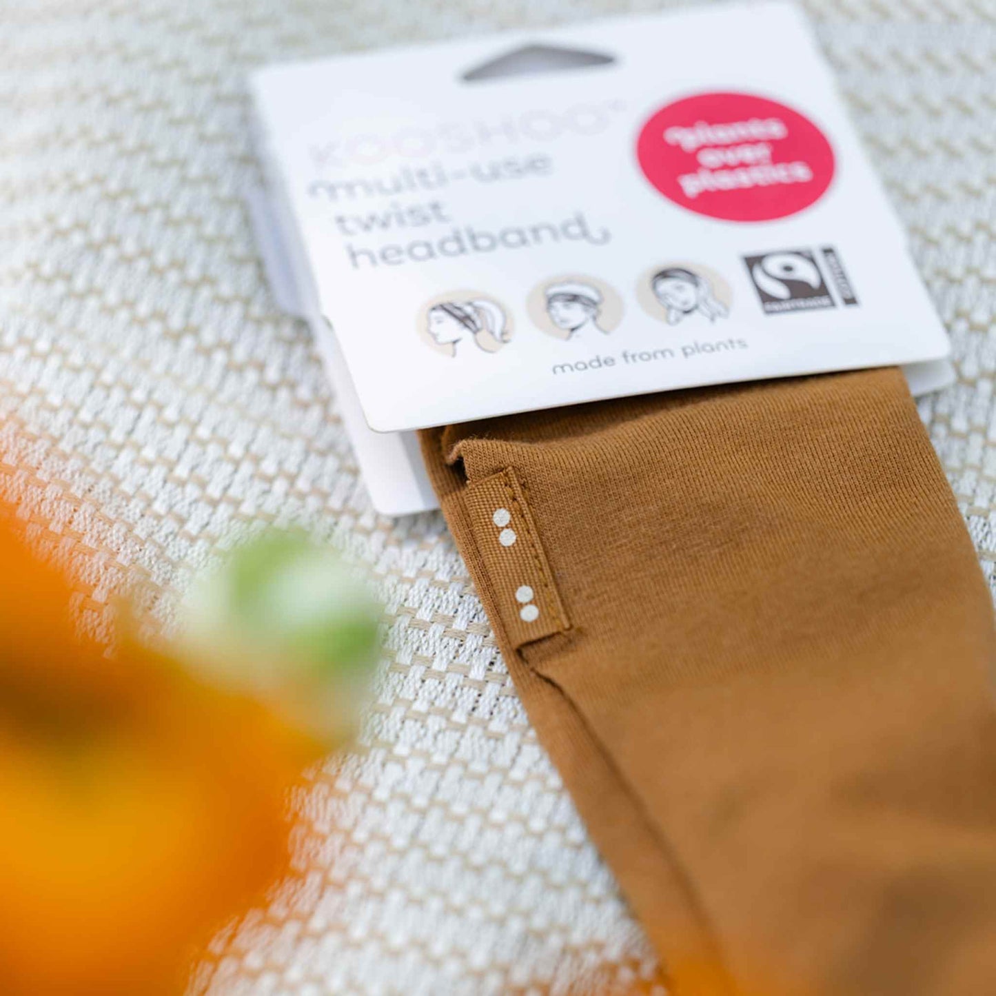 Kooshoo Organic Twist Headband - Cocoa Brown