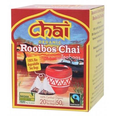 Chai Tea Organic Rooibos Chai Tea Bags - 20 Pack
