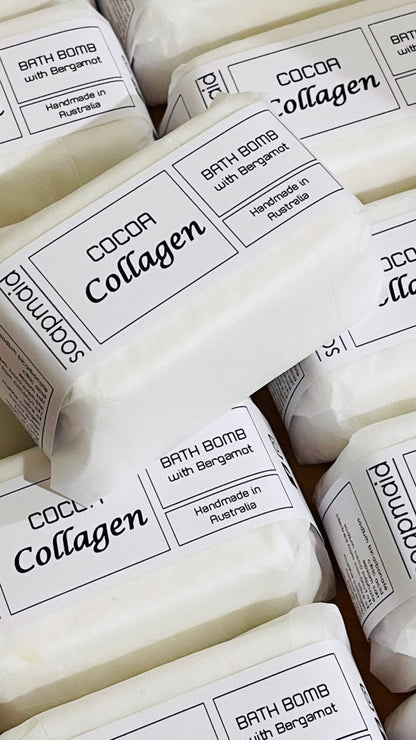 Soapmaid Cocoa Collagen Eco Bath Bomb - 1 Pack