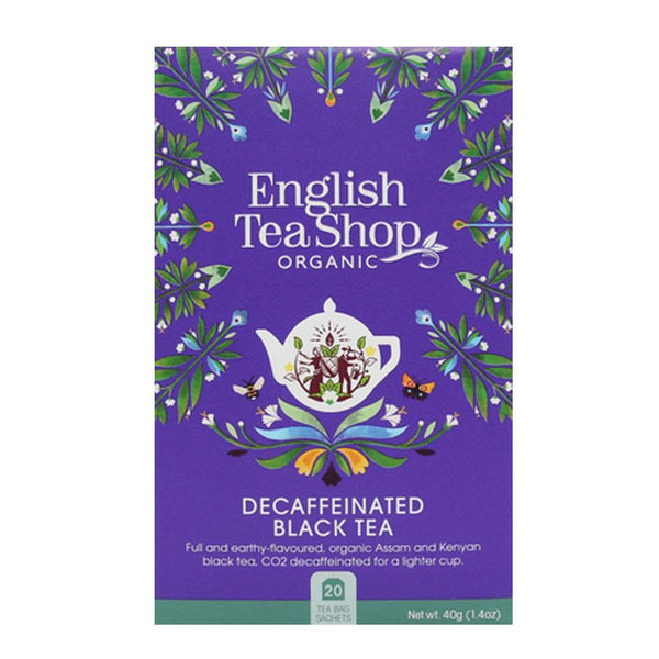 English Tea Shop 20 Organic Decaffeinated Black Teabags - L'Organic