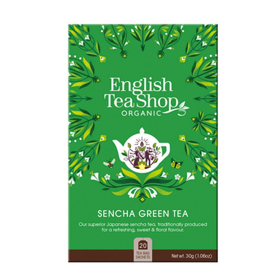 English Tea Shop 20 Organic Green Sencha Teabags - L'Organic