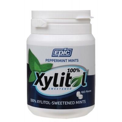 EPIC Xylitol Dental Mints Peppermint - 180 pieces - L'Organic